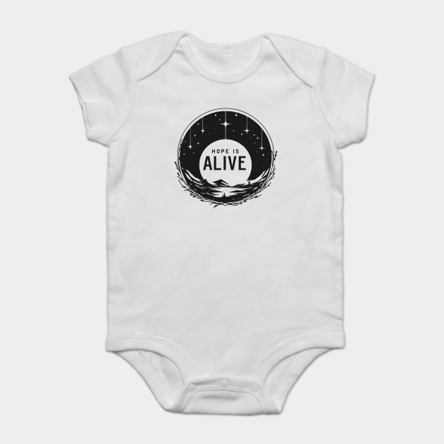 Hope is Alive Baby Bodysuit by Frank Ring